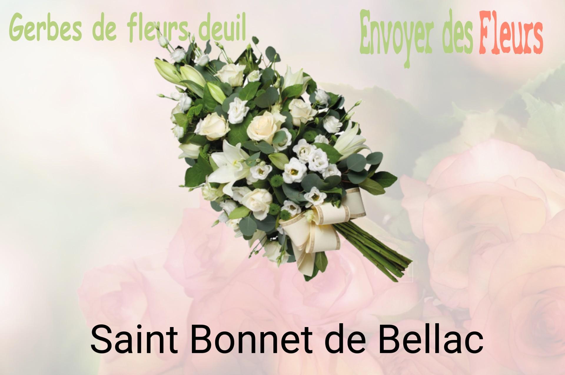 Gerbe de fleurs de deuil livrée à Saint-Bonnet-de-Bellac